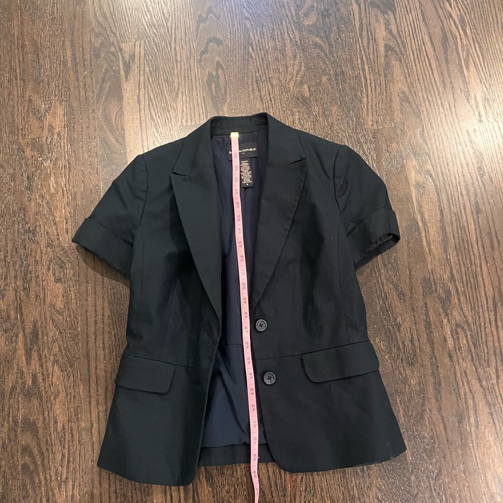 Banana Republic Factory Black Short Sleeve Blazer - Picture 5 of 11